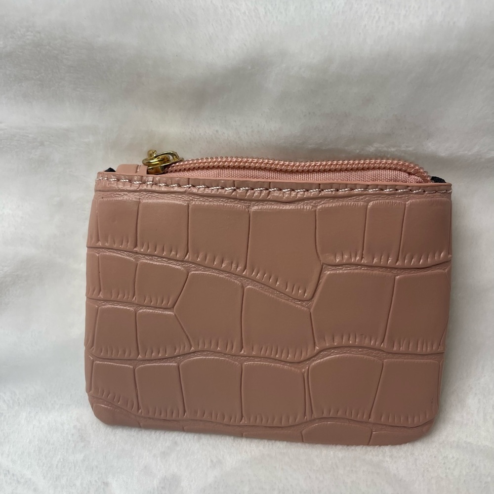 Unbranded pink alligator embossed wallet